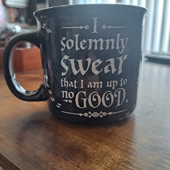 Silver Buffalo Harry Potter " I Solemnly Swear I'm Up To No Good" Coffee Mug - Picture 3 of 5